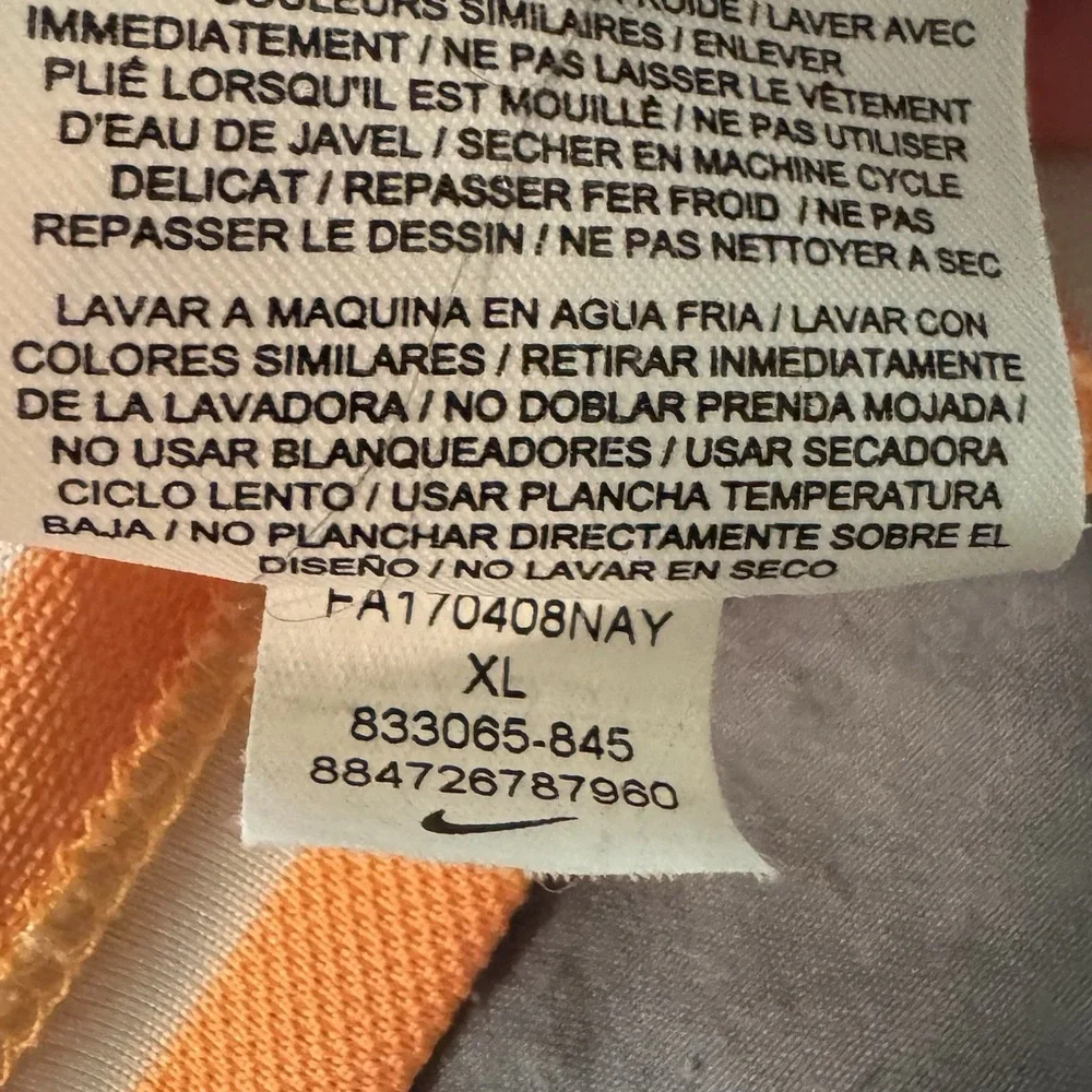 Nike shirt itself
